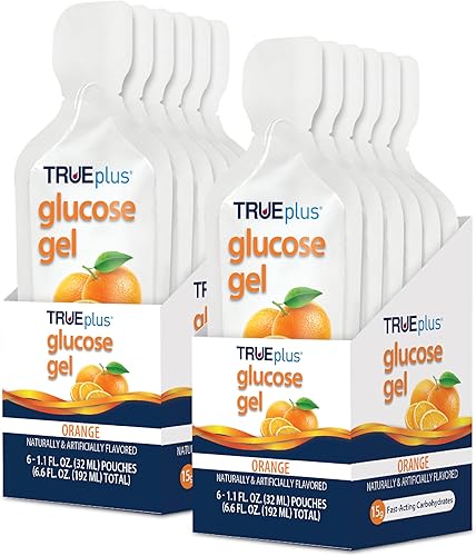 Miniatura 9 de TRUEplus Bolsa de gel de glucosa, sabor a ponche de frutas, 0.53 oz de carbohidratos de acción rápida, sin grasa, sin gluten, soporte rápido