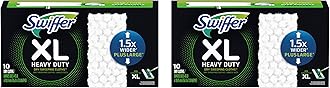 SwifferSweeper Heavy Duty Multi-Surface Dry Cloth Refills for Floor Sweeping and Cleaning, 10 count, Pack of 2