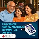 AccuTrustbp Automatic Digital Blood Pressure Monitor for Home Use with Upper Arm Cuff (22–36cm), USB & Battery Powered BP Machine with Memory & WHO Indicator gallery image