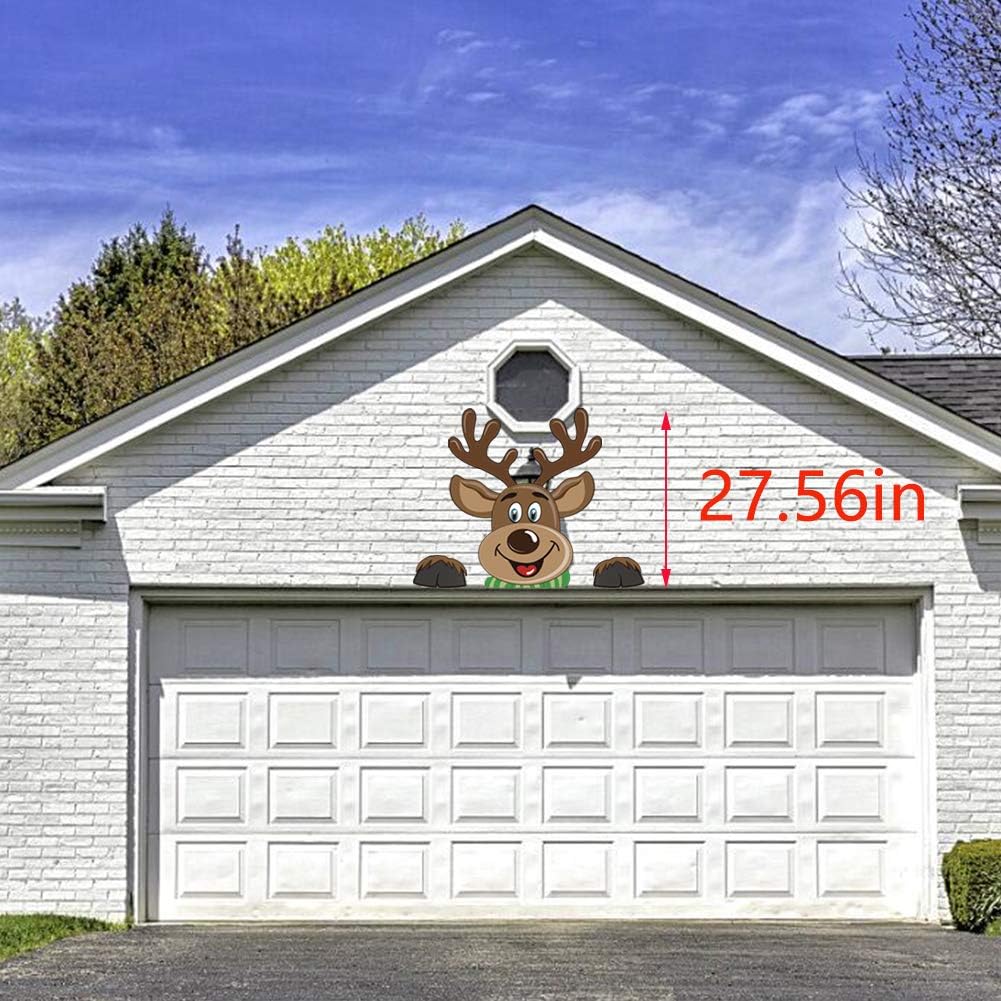 CCINEE Christmas Reindeer Outdoor Decoration with Hoof Antler Garage Door Fireplace Archway Decor for Party Supply