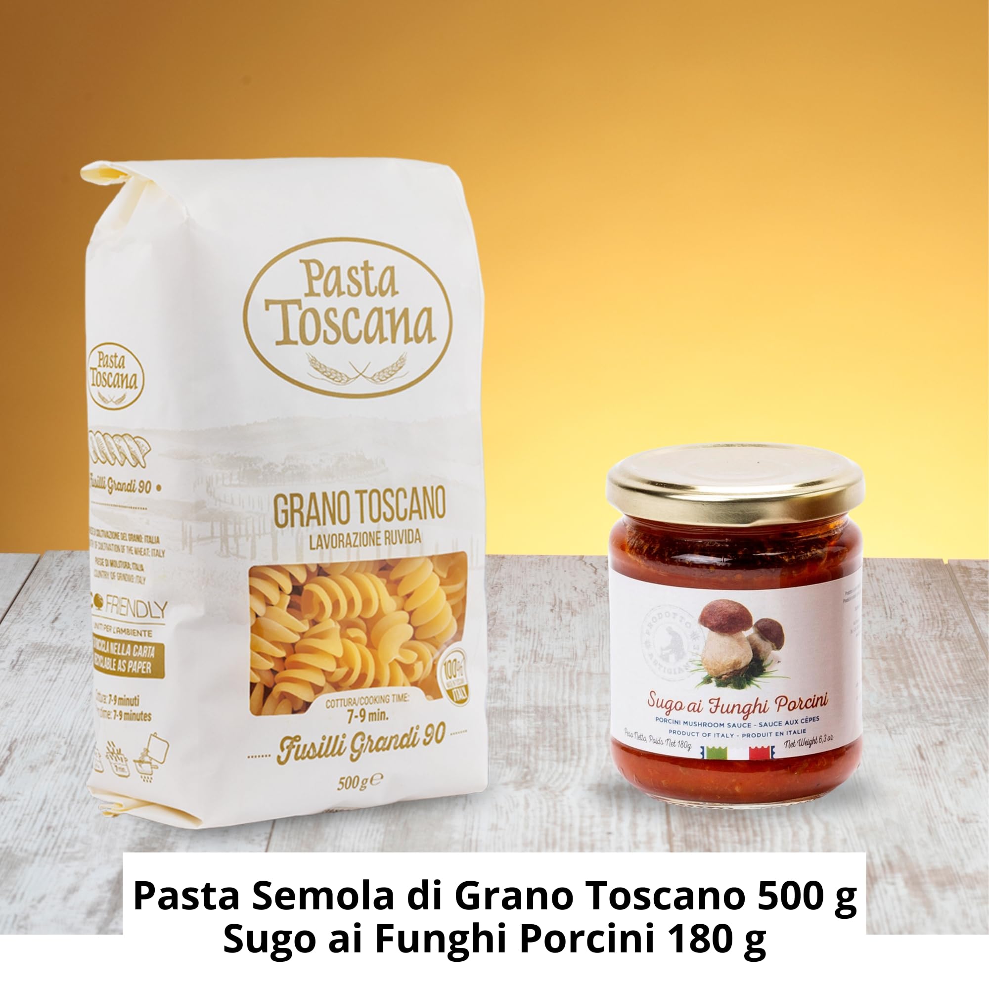 Speciale Italia Artisan Gastronomic Gift Basket – Gourmet Box with 8 Typical Products of Tuscany, Umbria and Emilia – Made in Italy Selection for Businesses and Gift Ideas - 3