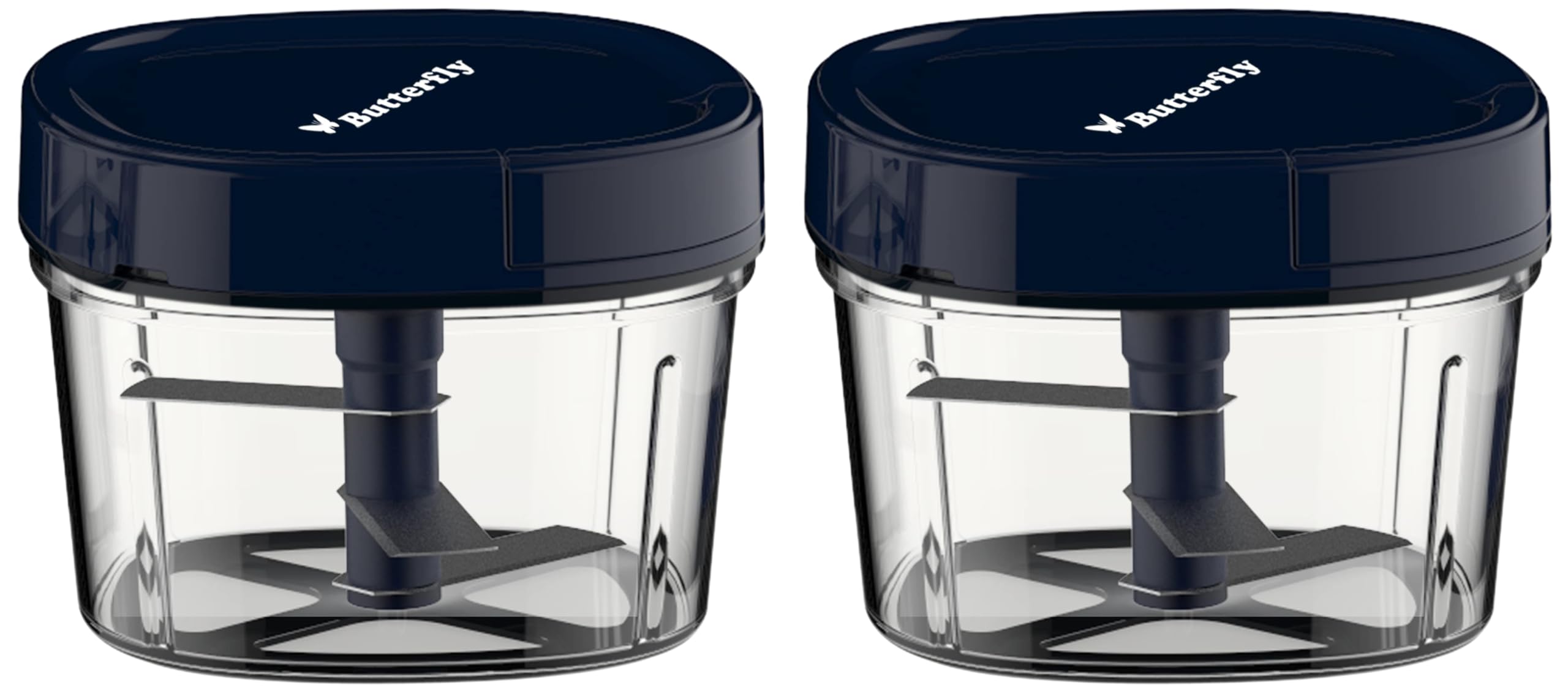 Butterfly Premium Plastic Vegetable Chopper 600 ml Blue (Pack of 2)-image-41