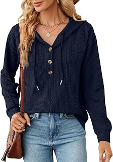 Womens Hoodies Sweatshirts Long Sleeve Knit Sweaters Hooded Pullover Fall Fashion Outfits Oversized Clothes 2023 S-XXL