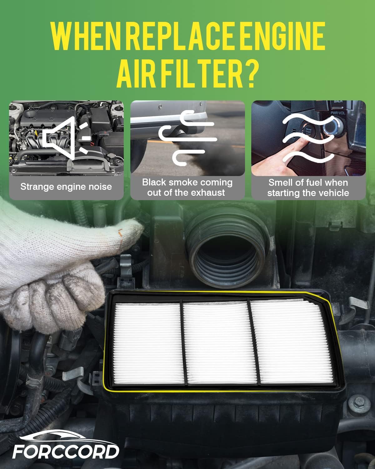 2-Pack Engine Air Filter Fits for Nissan Titan 2024 2023 2022 2021 2020 2019 2018 2017 Air Filters Replacement PA99212 Car Accessories