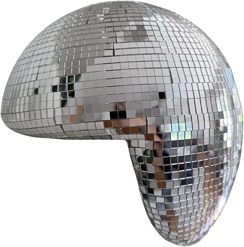 Decoración de bola de discoteca derretida, bola de espejo reflectante hecha a mano, decoración estética de estante para dormitorio, oficina, sala de