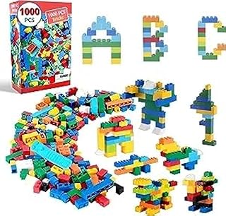 GOOLSKY Basic Building Blocks 1000Pcs, Compatible with Major Brands, Ages 3-7, 1000 Pieces
