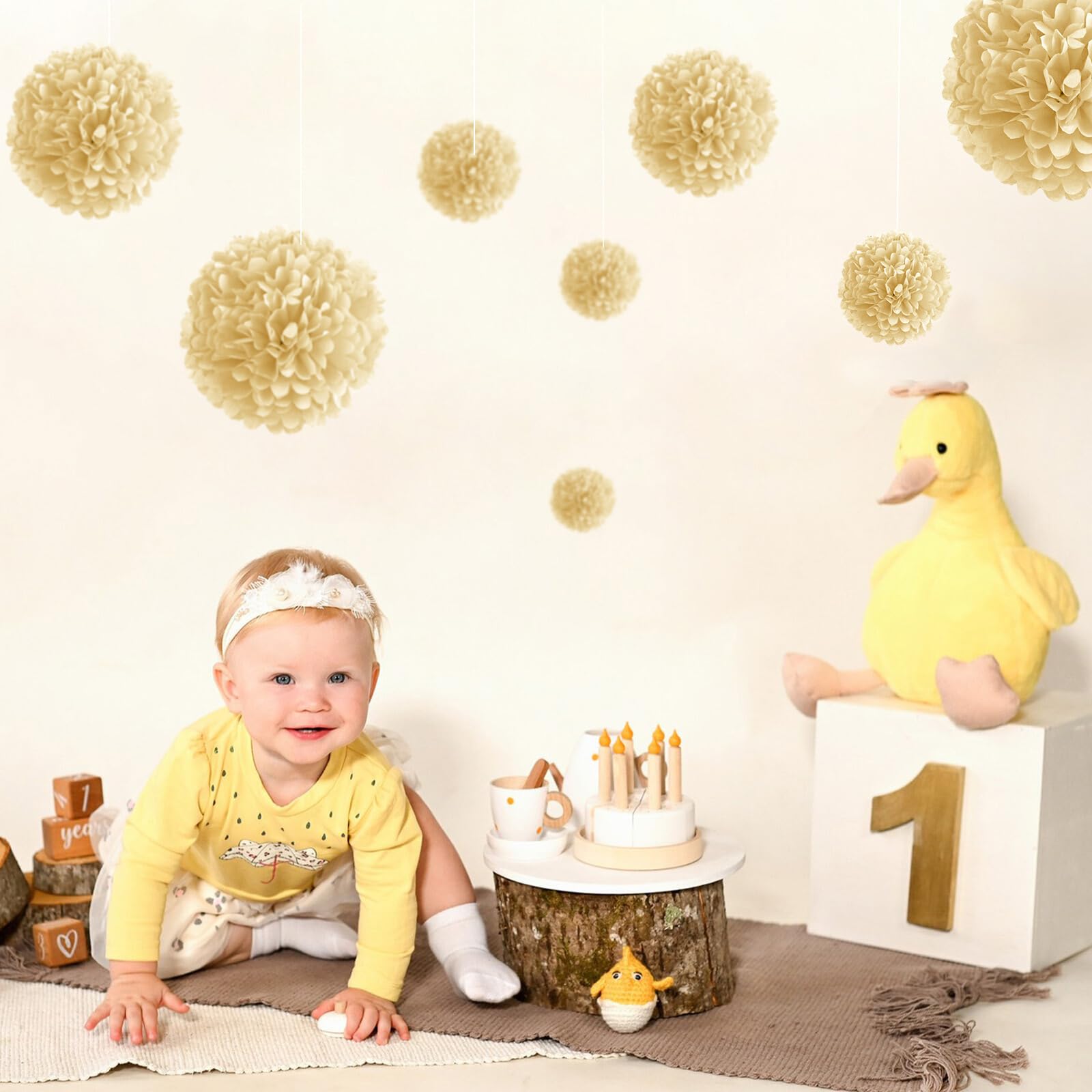 lopituwe 1 stks Set Pom Pom Papieren Ballen Hangende Bloemen Papier Papieren Bloemen Decoraties Bloem Ballen Papier Voor Verjaardag, Wit, 12 inch lopituwe 1 stks Set Pom Pom Papieren Ballen Hangende Bloemen Papier Papieren Bloemen Decoraties Bloem Ballen Papier Voor Verjaardag, Wit, 12 inch