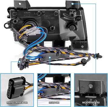 AmeriLite for 2018-2026 Wrangler JL & Gladiator JT (Fits Sport/Sport S) - Full LED Sequential Turn Signal & Front Fender Parking Light w/Clear Lens (Pair)
