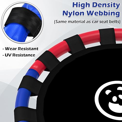 Miniatura 5 de Columpio de platillo, juego de columpio más grande de 48 pulgadas para patio trasero y patio de juegos al aire libre, capacidad de peso de 900