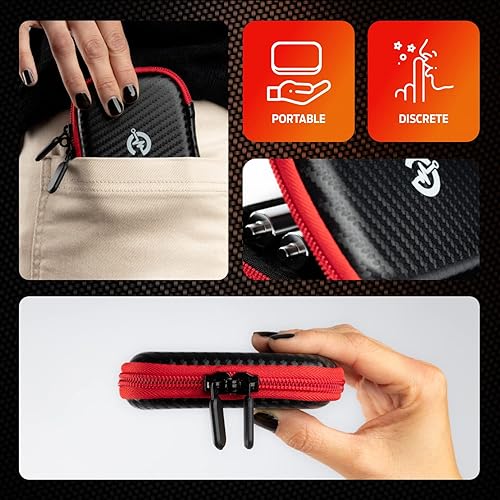 Miniatura 5 de Estuche de soporte a prueba de olores, soporte para tubos preenrollables, contenedor de cono a prueba de olores, contenedor de cigarrillos con