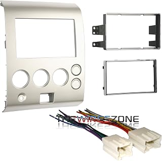 Metra 95-7406 Double DIN Dash Kit + Wire Harness for Select 2004-2007 Nissan Pathfinder/Titan