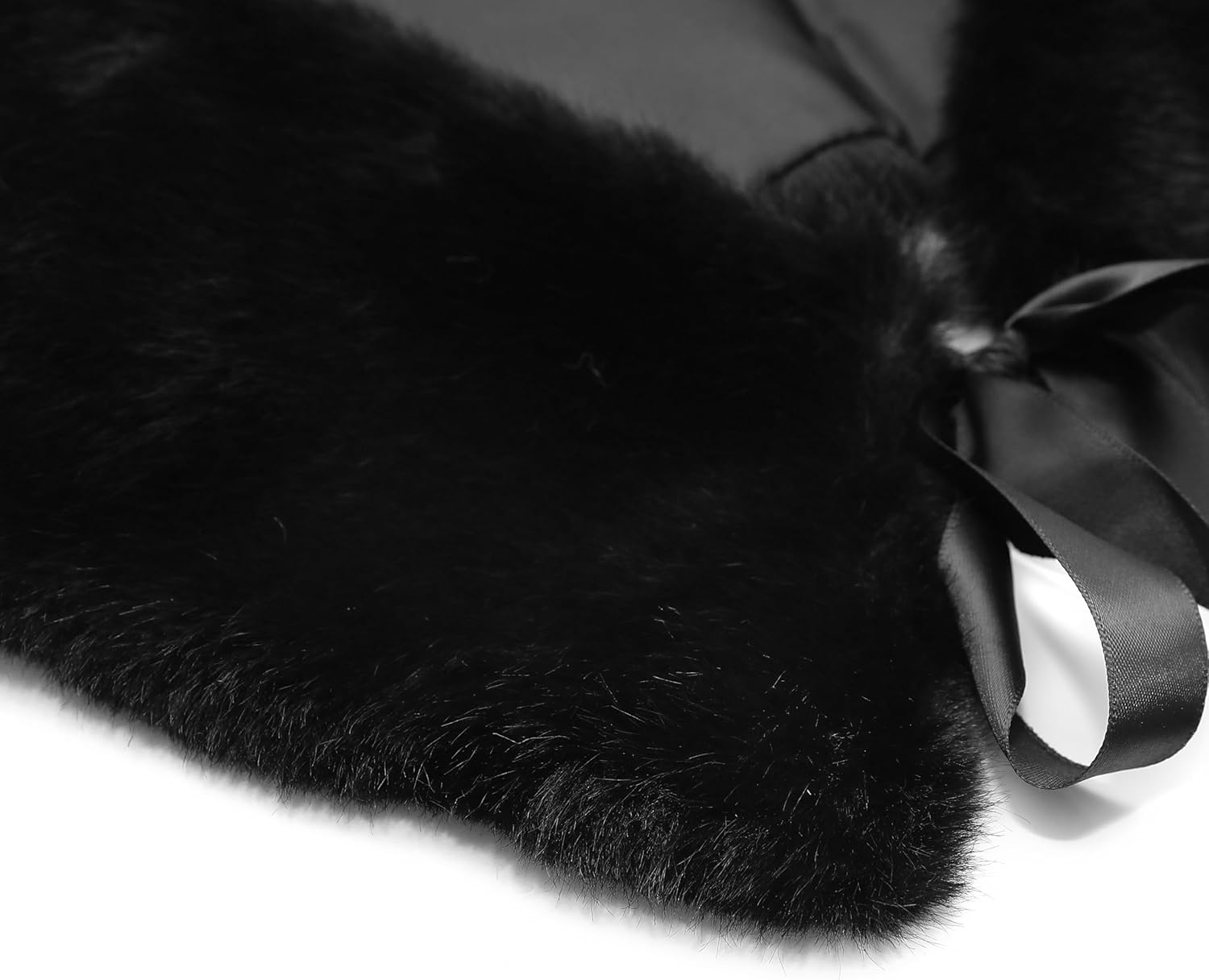 SUNDSGT Faux Fur Collar Scarf Women's Faux Fur Neck Warmer - Image 7