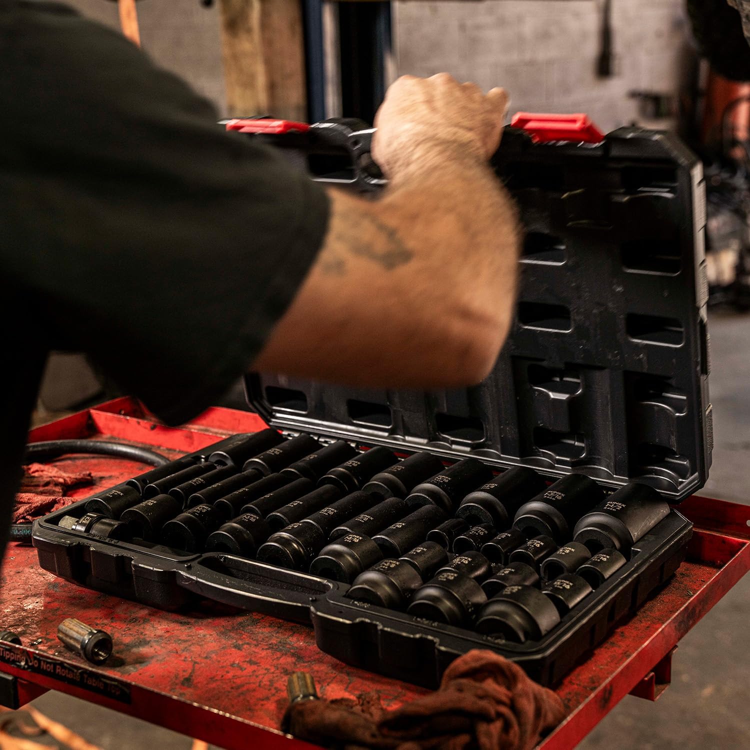 SUNEX TOOLS 2668, 1/2 Inch Drive Master Impact Socket Set, 39-Piece, SAE, 3/8" - 1-1/2", Standard/Deep, Cr-Mo Steel, Heavy Duty Storage Case, Includes Universal Joint