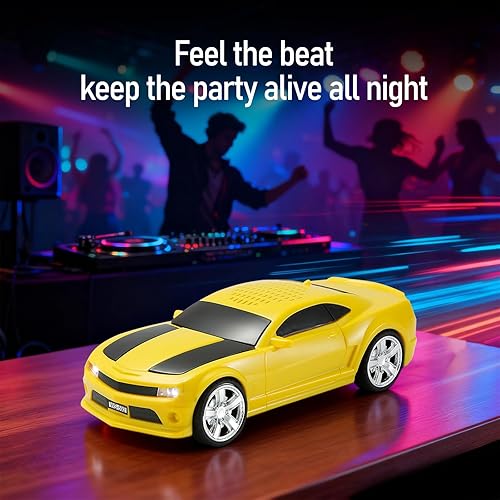 Miniatura 7 de WS-592 Altavoz de Diseño de Supercoche Bluetooth Replica  Altavoz Inalámbrico Portátil de Modelo de Coche con TWS Estéreo, Radio FM, Luces de Fiesta