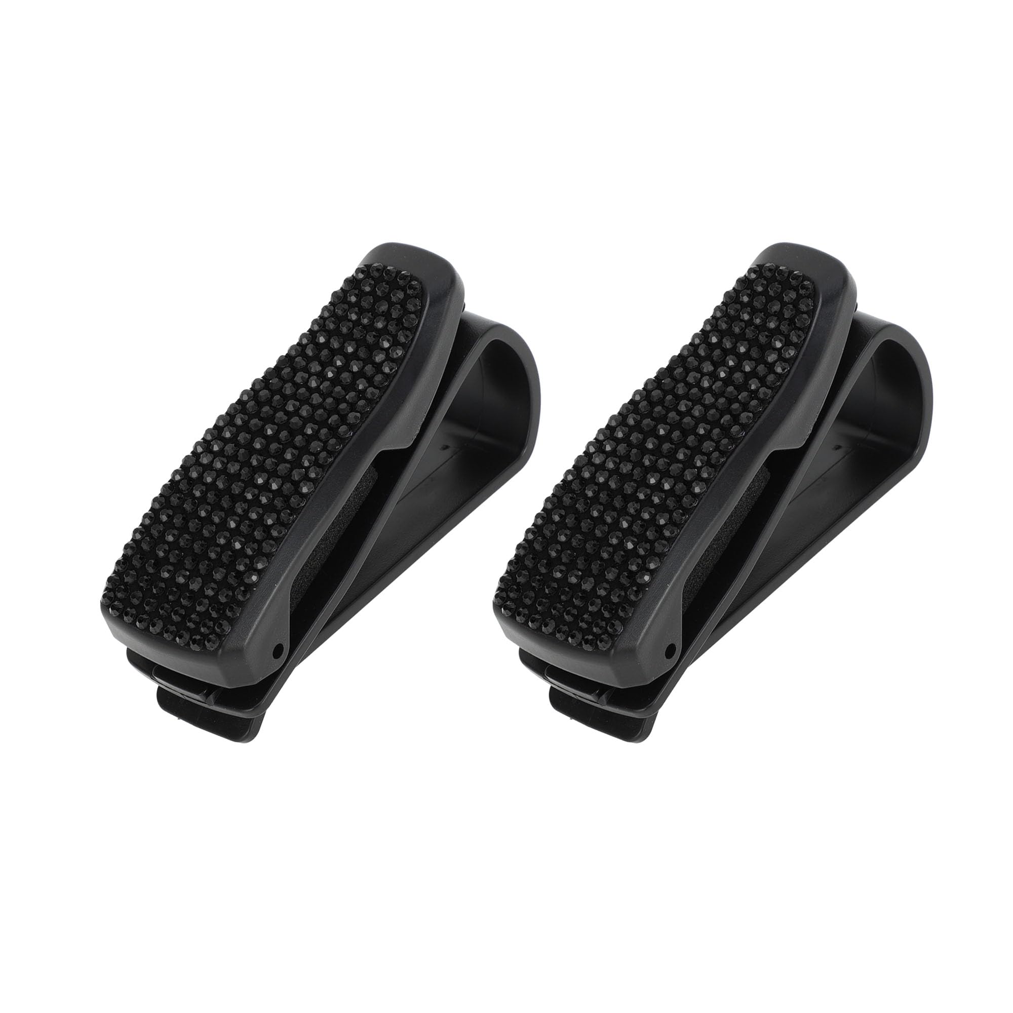 Hihaha Car Sun Visor Sunglasses Holder/Front Sun Visor Eyeglasses Clip with Ticket Card Clip for Car SUV Truck/Durable Visor Panel Organizer ABS / 2