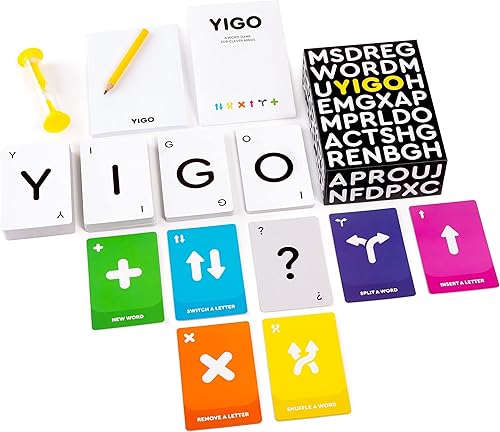 YIGO - Divertido y desafiante juego de palabras para niños, adolescentes y adultos, mejora la ortografía, el vocabulario y la memoria, juego