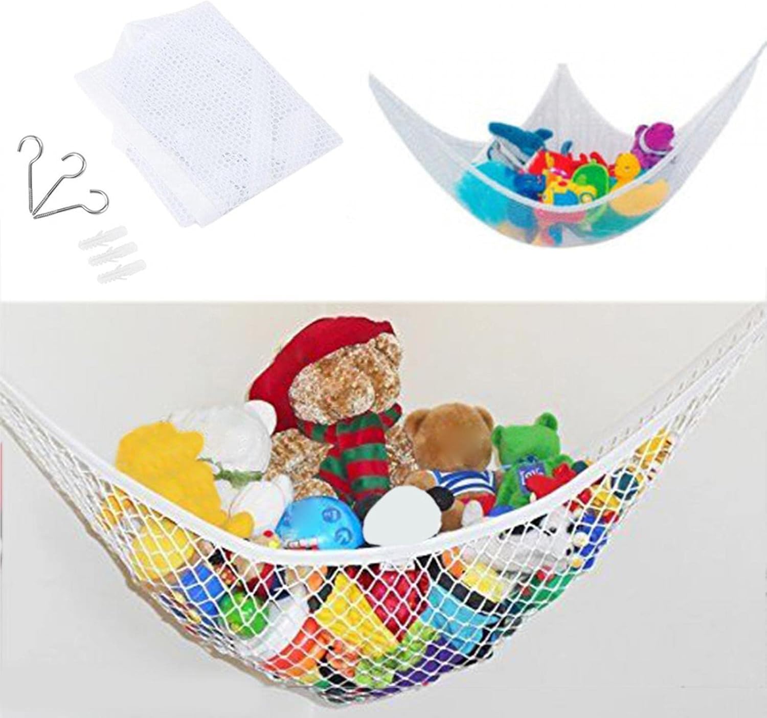 Toy Hammock, Stuffed Animal Hammock, Jumbo Toy Storage