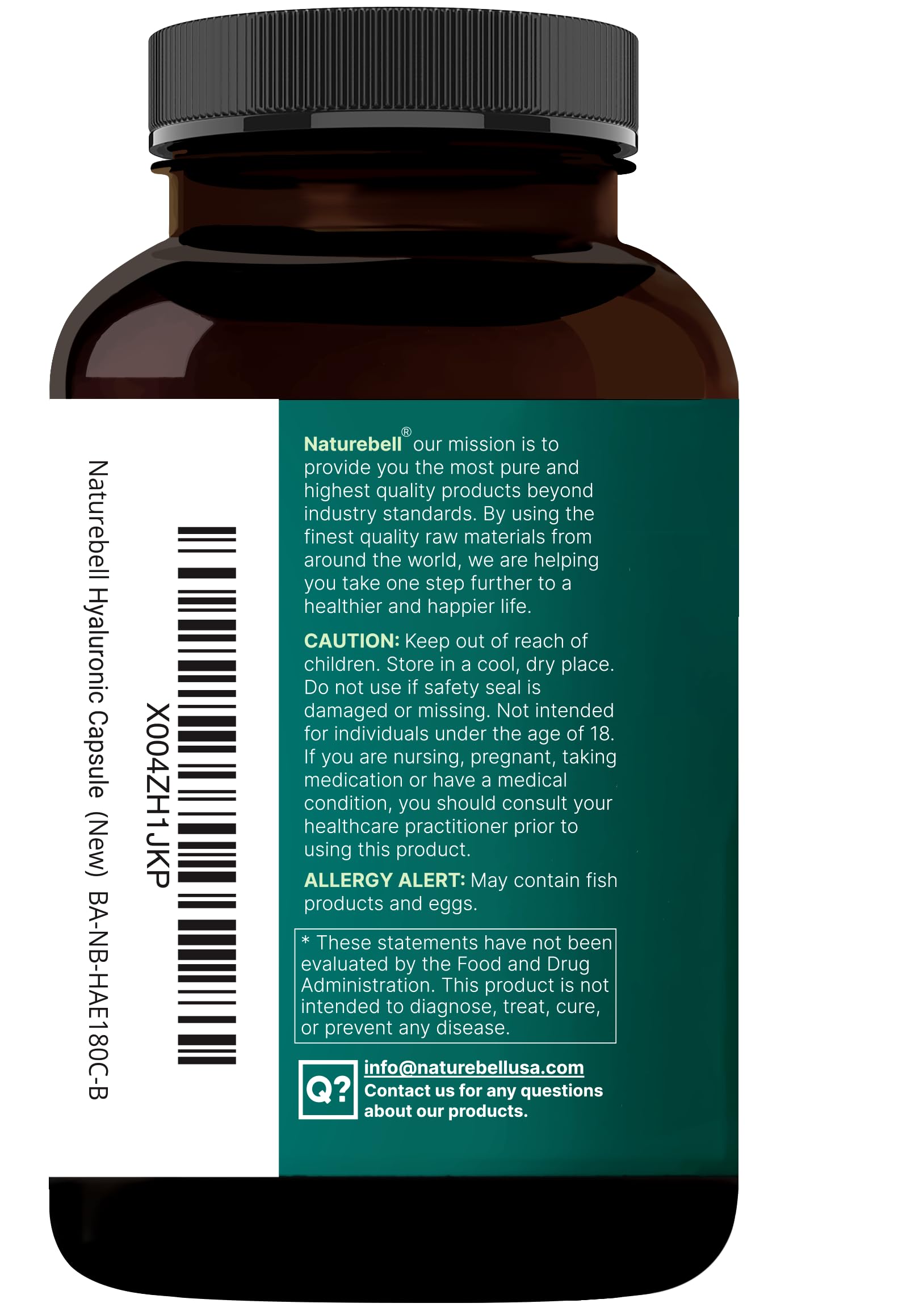 NatureBell 2 Pack Hyaluronic Acid Supplements 2,000 mg | 480 Total Capsules, with MSM & Hydrolyzed Bovine Collagen – 3 in 1 Support for Skin Hydration, Joint Lubrication, Hair, and Eye Health — Amazon image 2