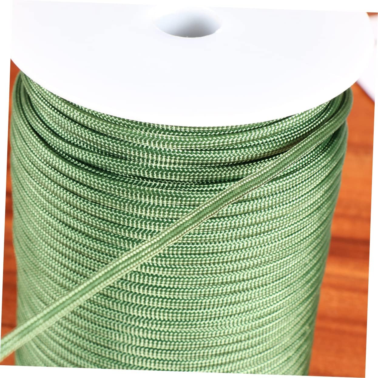 VANZACK 1 Roll High Strength Parachute Rope Durable Braided Umbrella Rope for Camping Outdoor Activities and Clothesline Use Army Green