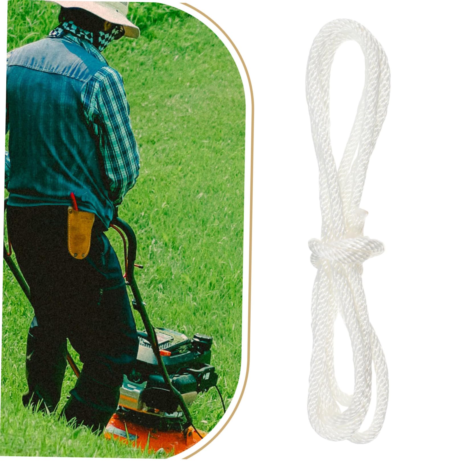 POPETPOP Corda di Avviamento Strappo in Nylon Bianco, 50 Pezzi