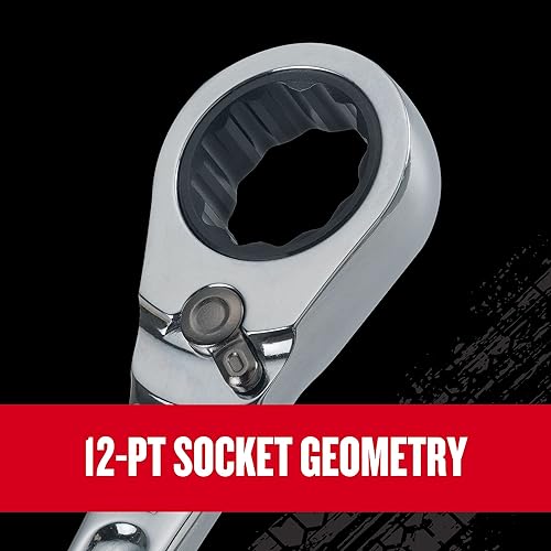 Miniatura 8 de CRAFTSMAN V-SERIES - Juego de llaves de trinquete combinadas, MM, 8 piezas (CMMT87375V)