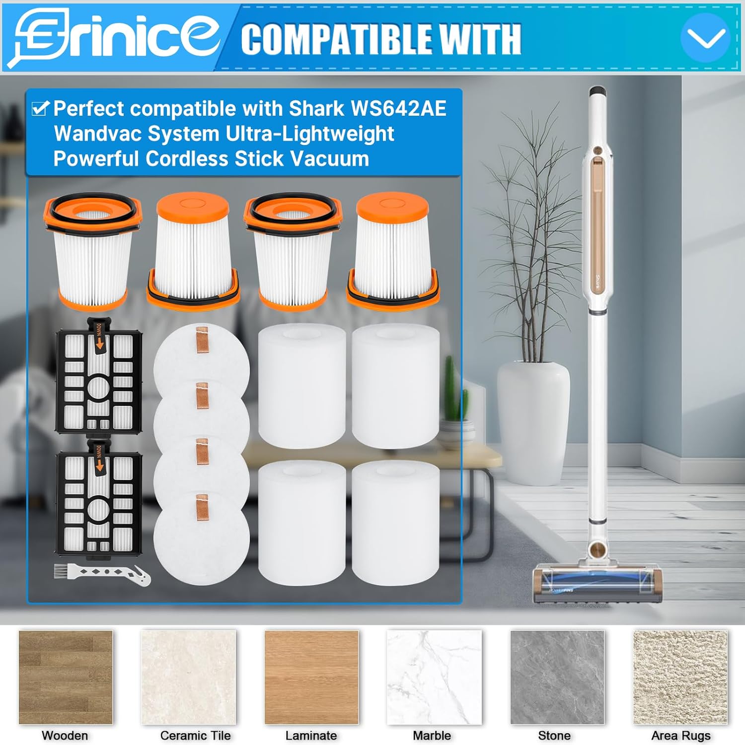 Washable and reusable filters being cleaned