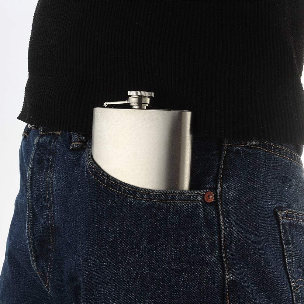 10 Pack Hip Flask for Men, 8 oz Portable Stainless Steel Liquor Flask Leakproof Drinking Pocket Flask with 10 Funnel for Storing Drinks and Liquor(Silver) - Image 4