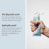 Vista 5 de Nip + Fab Glycolic Acid Fix Face Scrub con ácido salicílico, AHA/BHA, limpiador facial exfoliante para refinar poros y aclarar la piel, 2.5 fl oz