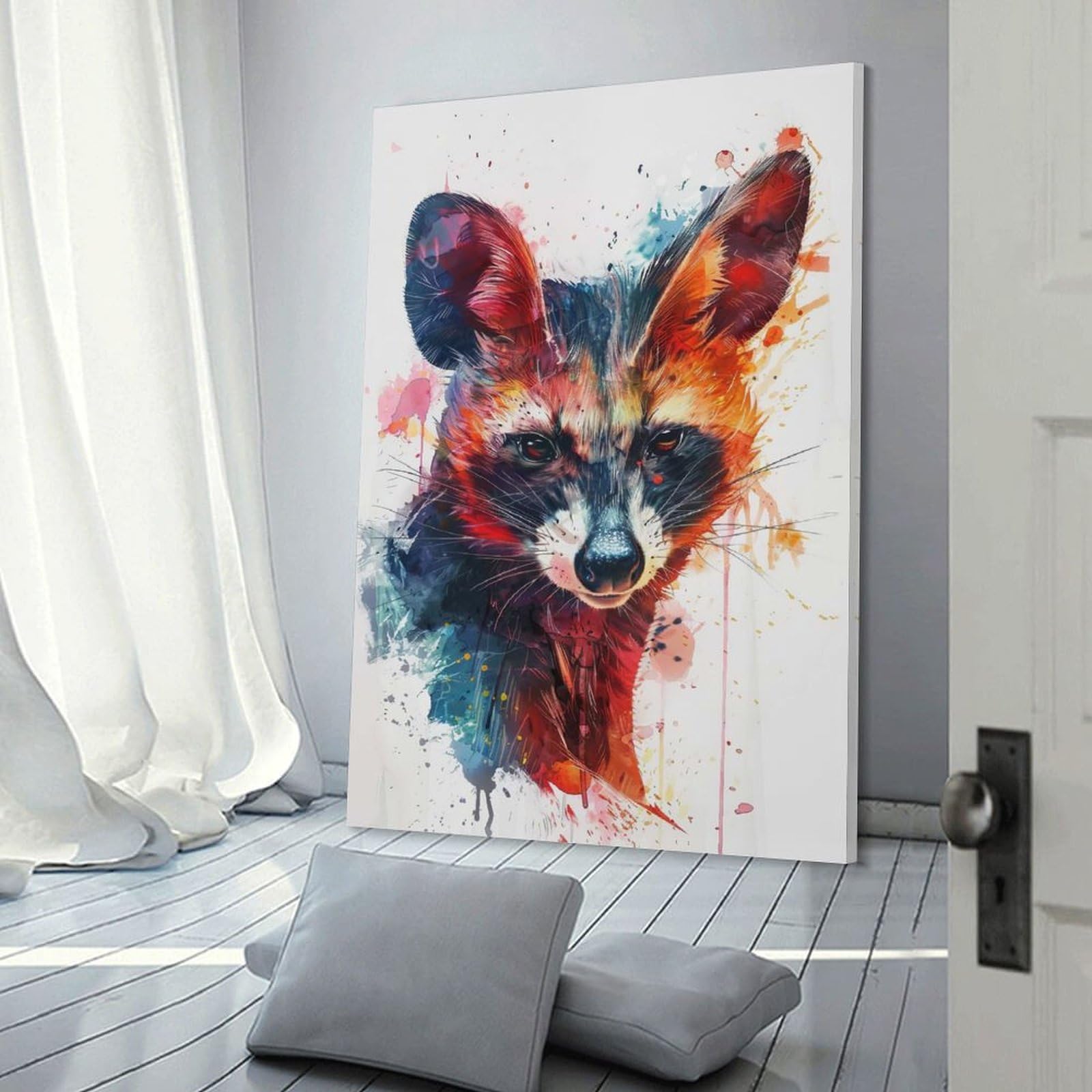 Junmoney Canvas Wall Art Bandicoot, 24x36inch(60x90cm), for Corridors, Hallways Or Apartment Entries, Decorative Canvas Styling for Entry Areas