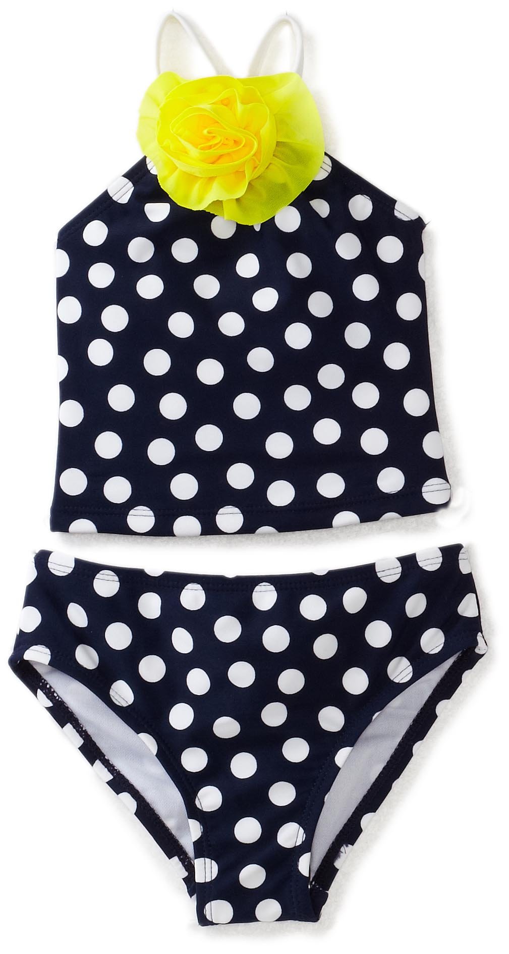 Love U Lots Baby Girls' Tankini Swimsuit, Navy, 24 Months