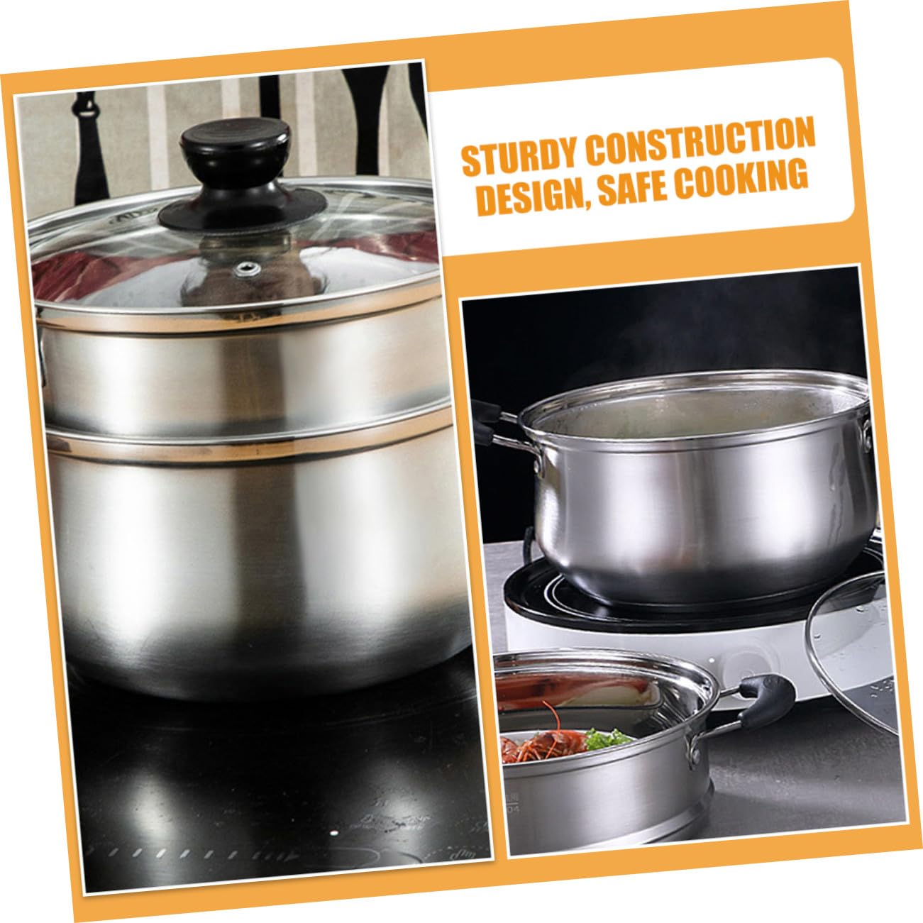 Vaporera para Cocinar de Acero Inoxidable 2, 5 L, Juego 1