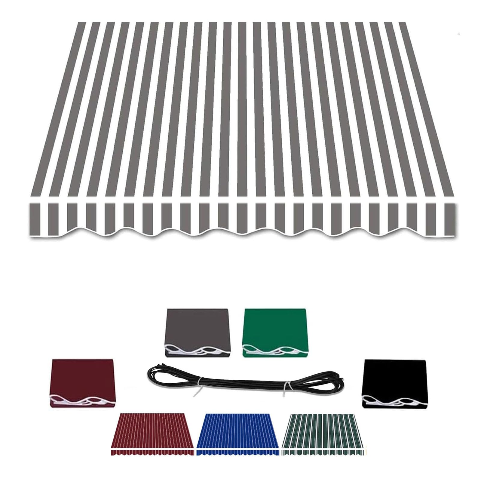 Auvent de terrasse polyester contre les rayons UV du soleil sur les grands extérieurs