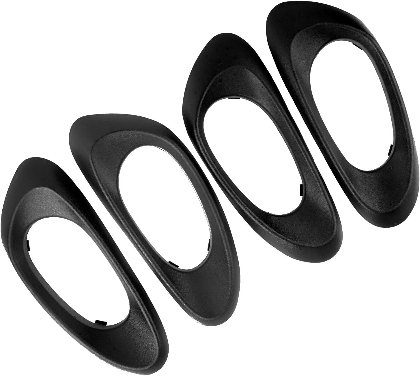 NPAUTO Interior Door Handle Trim Bezels Replacement for Chevy Trailblazer EXT 2002 2003 2004 2005 2006 2007 2008 2009, Inside Front & Rear Left Driver Right Passenger Side, Black, Kit of 4