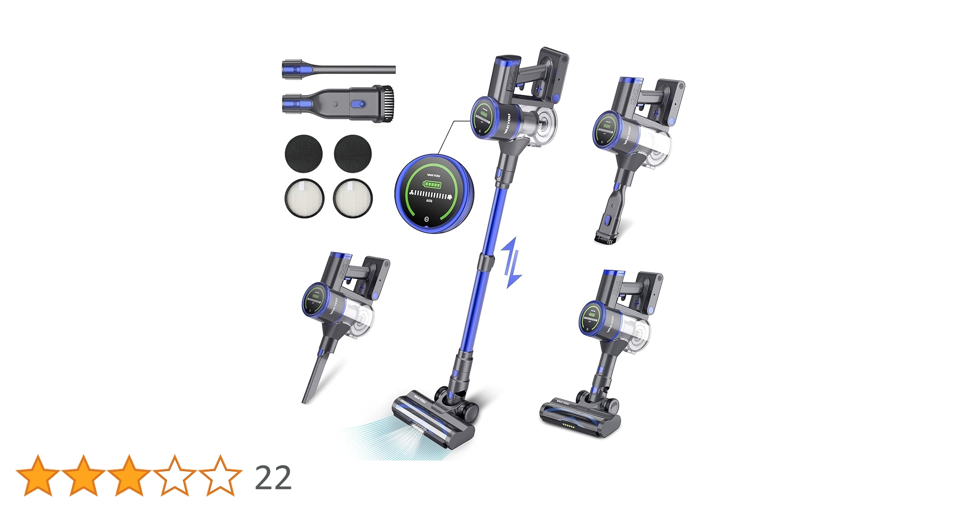 Amazon | VAKYOU PRO 掃除機 コードレス LEDタッチパネル 強い