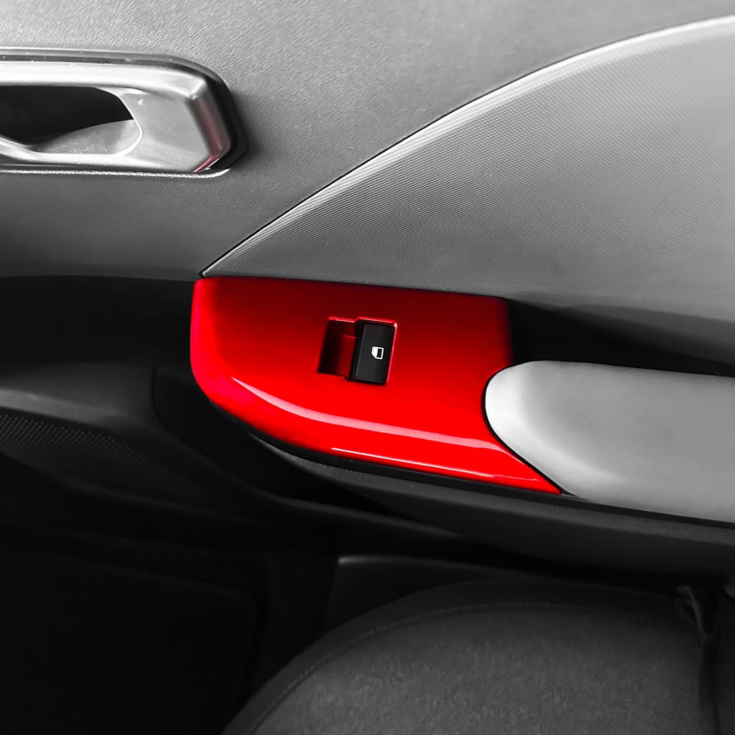 YOUTOOCAR Door Lock Switch Covers Compatible with Kia K4 2025 Accessories (Red)