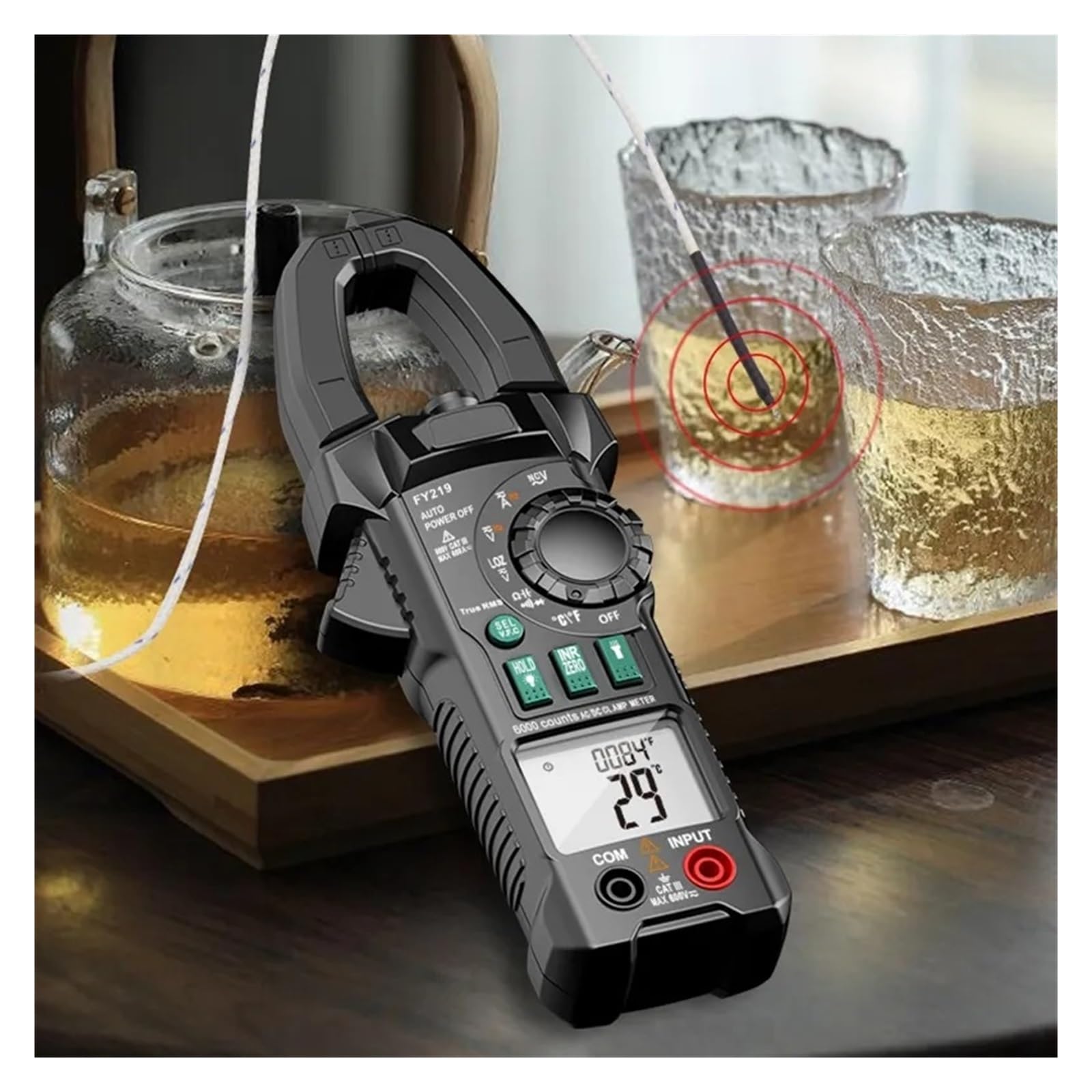 Rastreador De Cable LCD, Probador De Cable PoE, Comprobador De Cable Cat5 Cat6, Prueba De Cable De Teléfono/Red, Rastreador De Cable, Herramienta De Red De Tóner Ligero Y PortáTil(FY215)