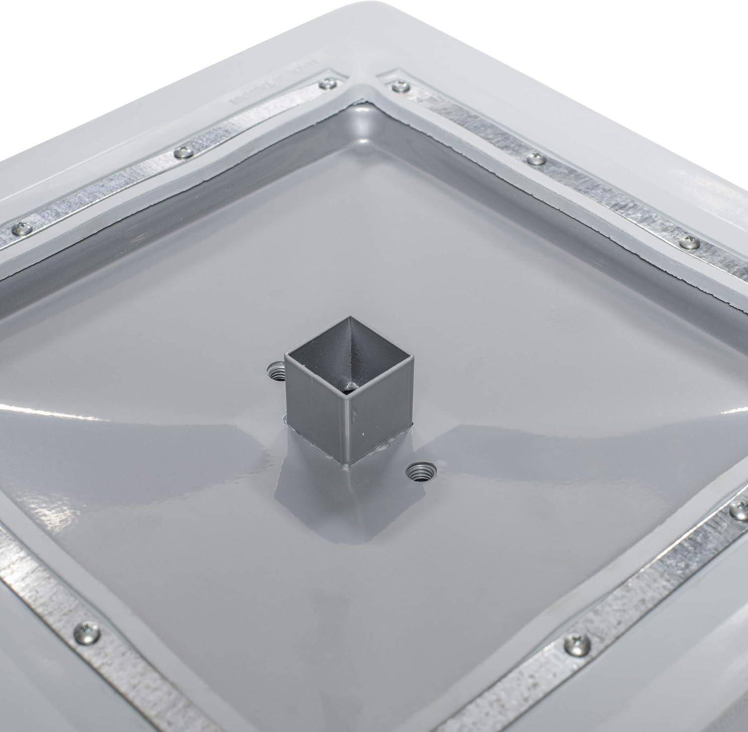 CHAMPRO Pro Style Molded Rubber Base Set of 3 Ground Anchored Bases for Baseball and Softball, White, 15" x 3"