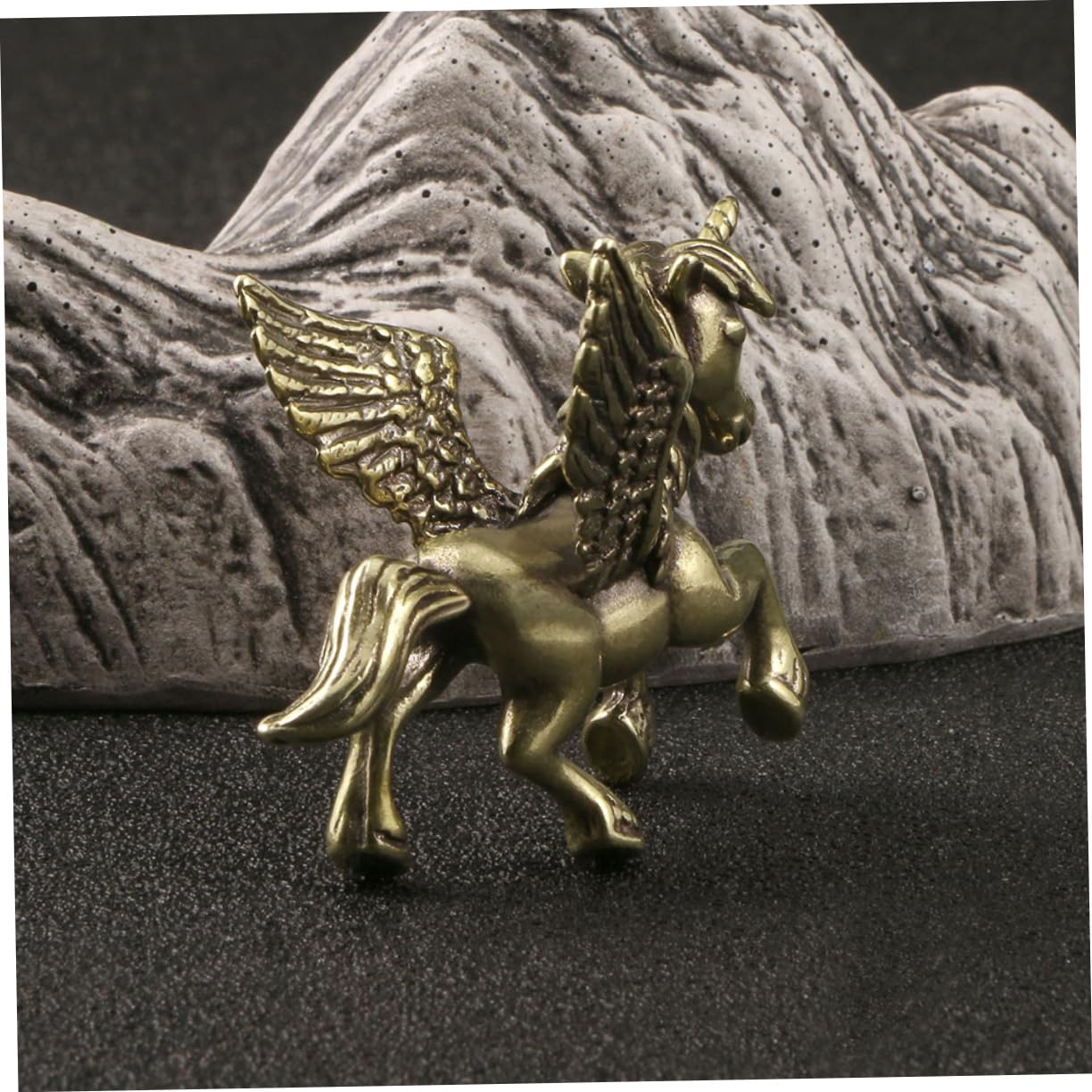 5stücke Brass Statue Vintage Miniature Einhorn Figurine Für Schreibtischdekoration Langlebig Und Als Für Zuhause