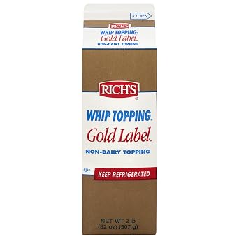 Richs Gold Label Ready To Whip Topping Liquid Base, Frozen Desserts, Bulk, 12 Pack, 2lb Cartons