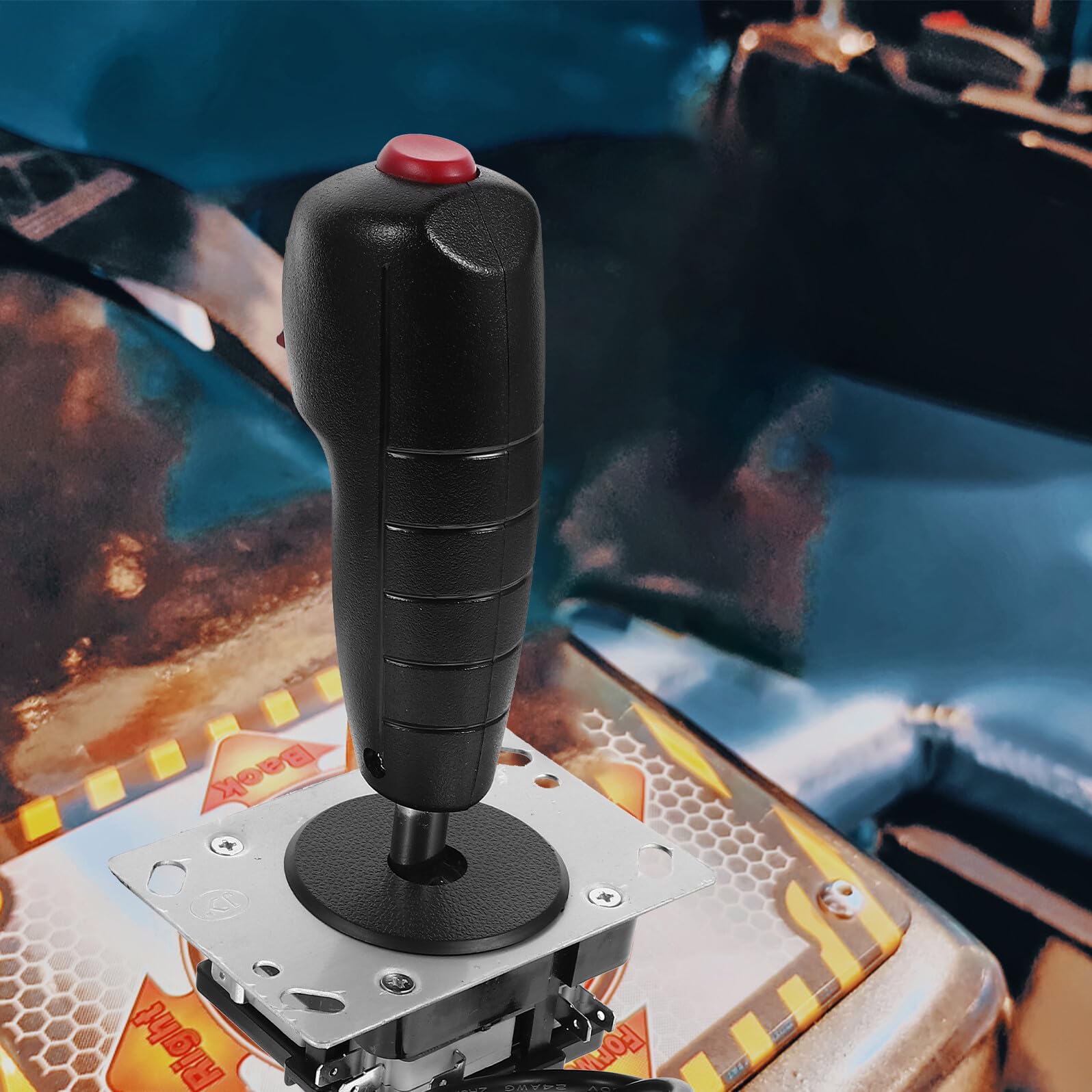 LOLIPPYY Flight Stick Joystick mit Vibration Micro schalter Langlebiger Alloy Gaming Controller Zubehör für Flugsimulation und Arcade Spiele