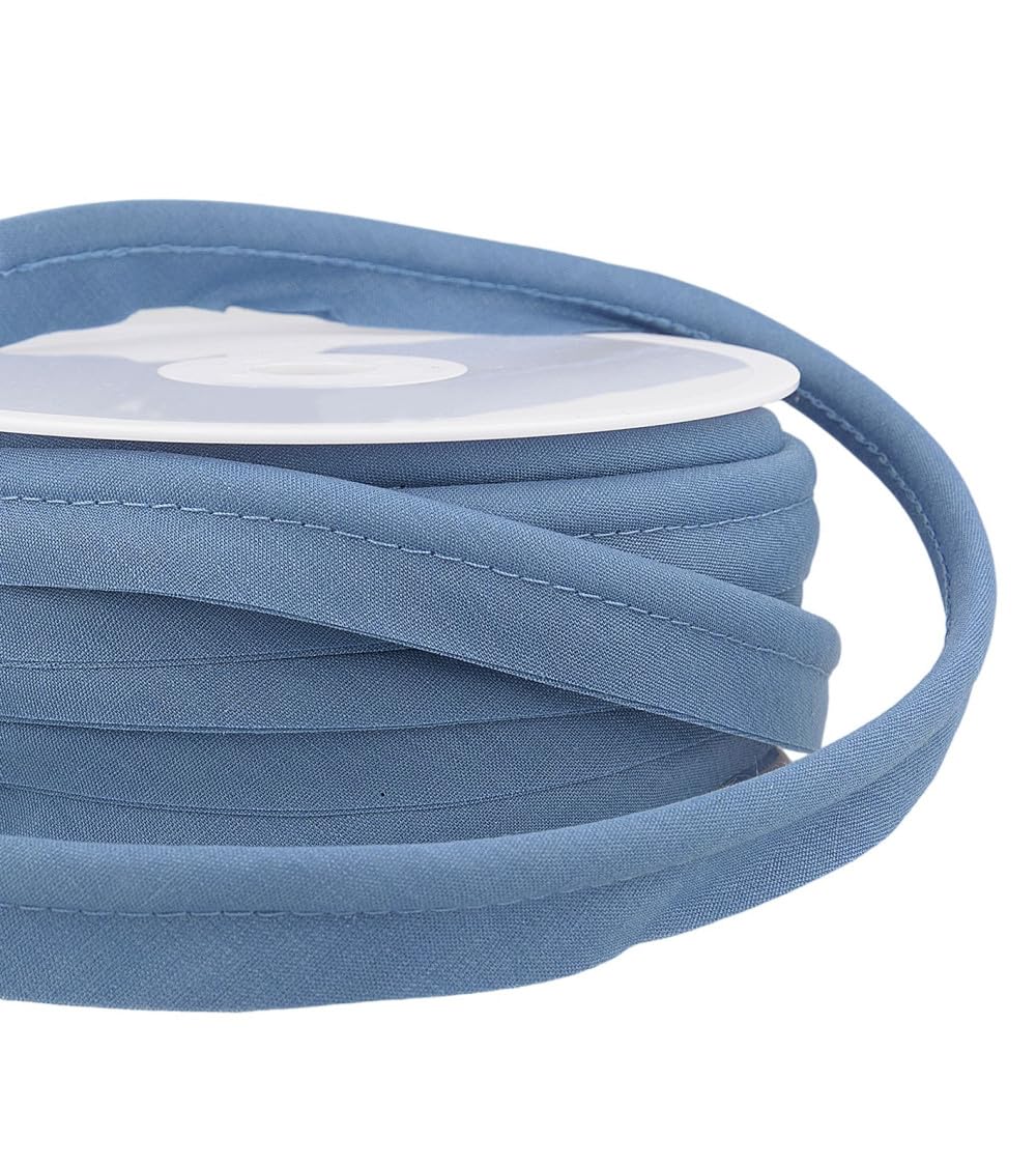 Passepoil mèche Bleu Lavande 5mm ruban mercerie cordon couture bobine 15m