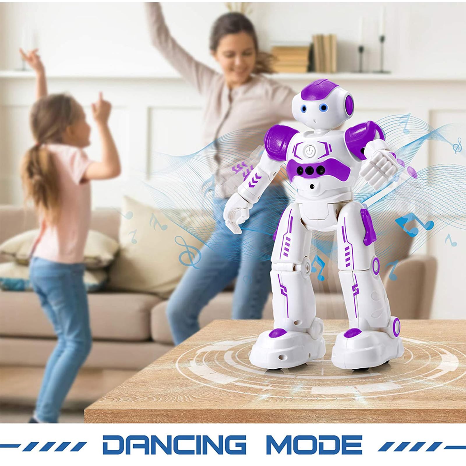 RC Robot For Kids,Intelligent Programmable Infrared Remote Control And Gesture S