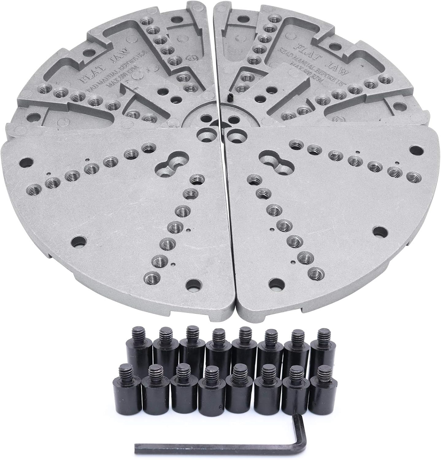 8.5 Inch Flat Lathe Chuck Jaws,73/4", Flat Jaws, Installation Distance