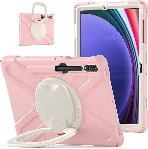 Miniatura 9 de Funda de silicona resistente para Samsung Galaxy Tab S9+ de 12.4 pulgadas 2023S8+ S7+S7 Fe, con correa para el hombro, soporte para bolígrafo S,