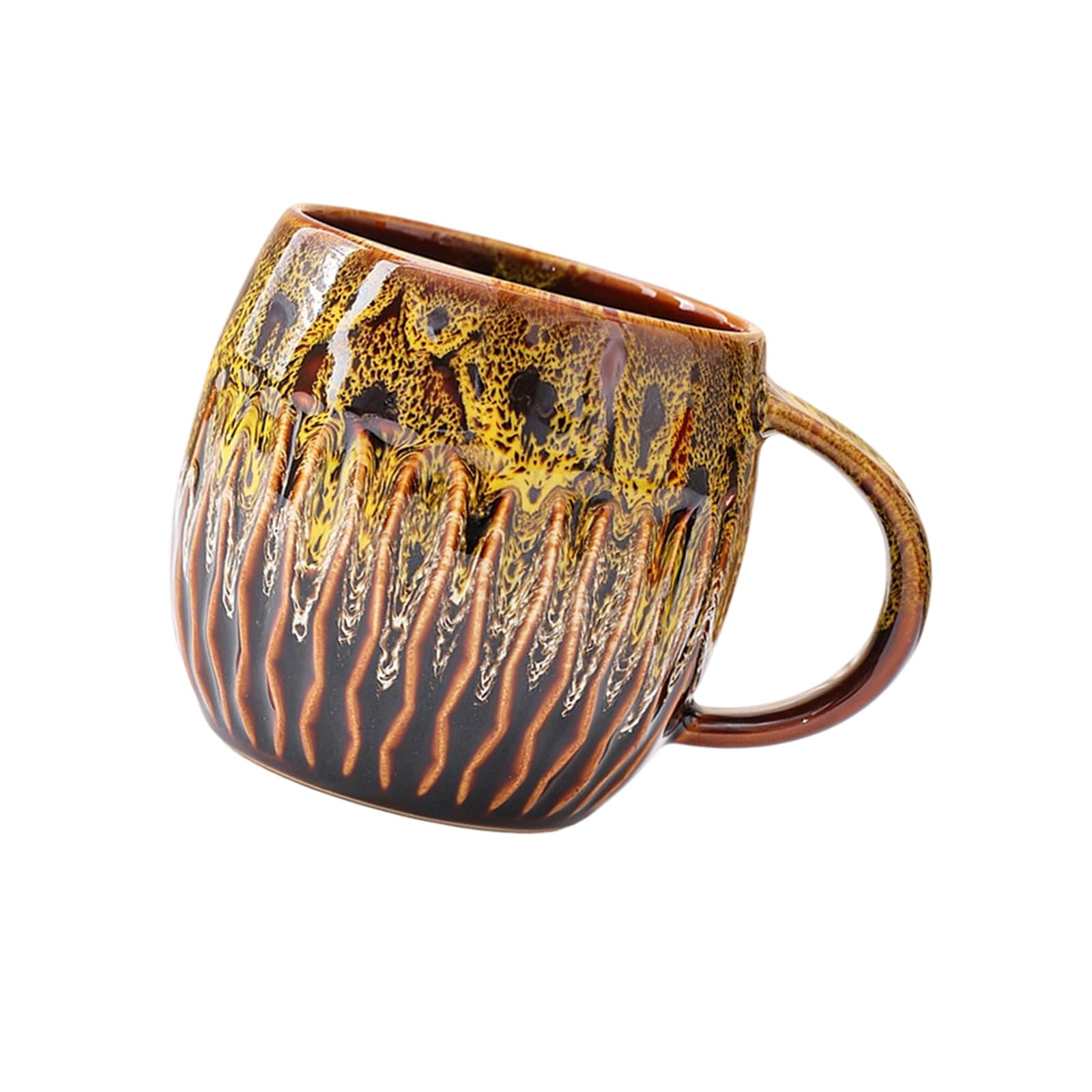 Jazuaiao Ceramic Drinking Mug 20Ounces Cup Great for Coffee Tea or Hot Chocolate Glazed Stonewares Drinkware Earthenware Coffee Cup