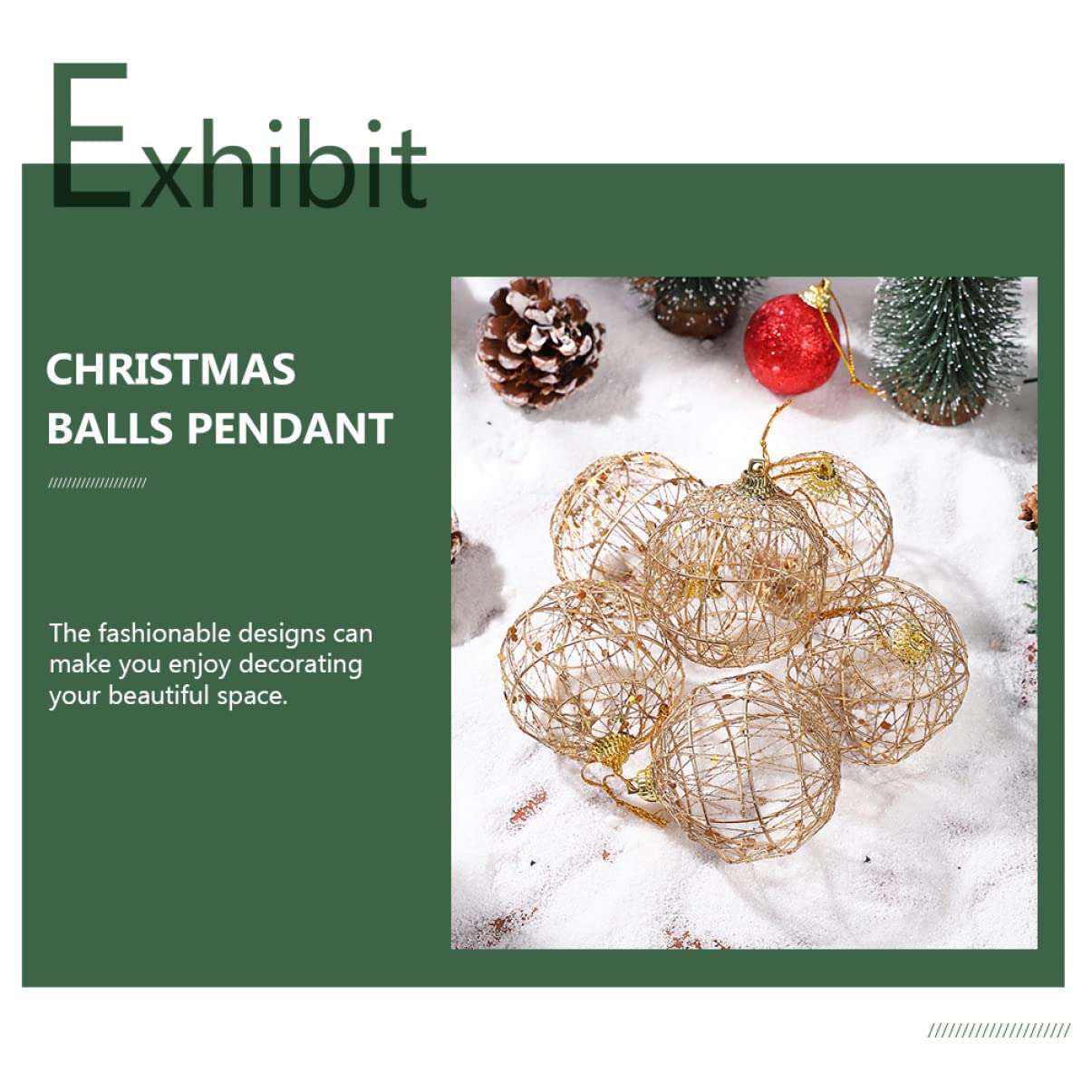 Cabilock 3 Set Di Natale Decorazioni Natalizie All'aperto Gonfiabili Natalizi Ciondolo Albero Di Natale Palline Dell'albero Di Natale Ornamenti Ferro Da Stiro Golden 12 Pezzi * 3
