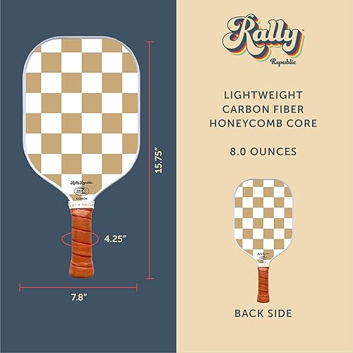 Miniatura 6 de Pala de pickleball con licencia oficial, raqueta aprobada por la Asociación de Pickleball de Estados Unidos, núcleo de panal ligero, exterior de