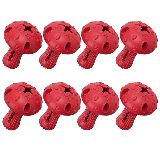 KrauzPet Dog Chew Toys for Aggressive Chewers Rubber Treat Dispensing Stimulation Toy to Keep Them Busy Durable Interactive