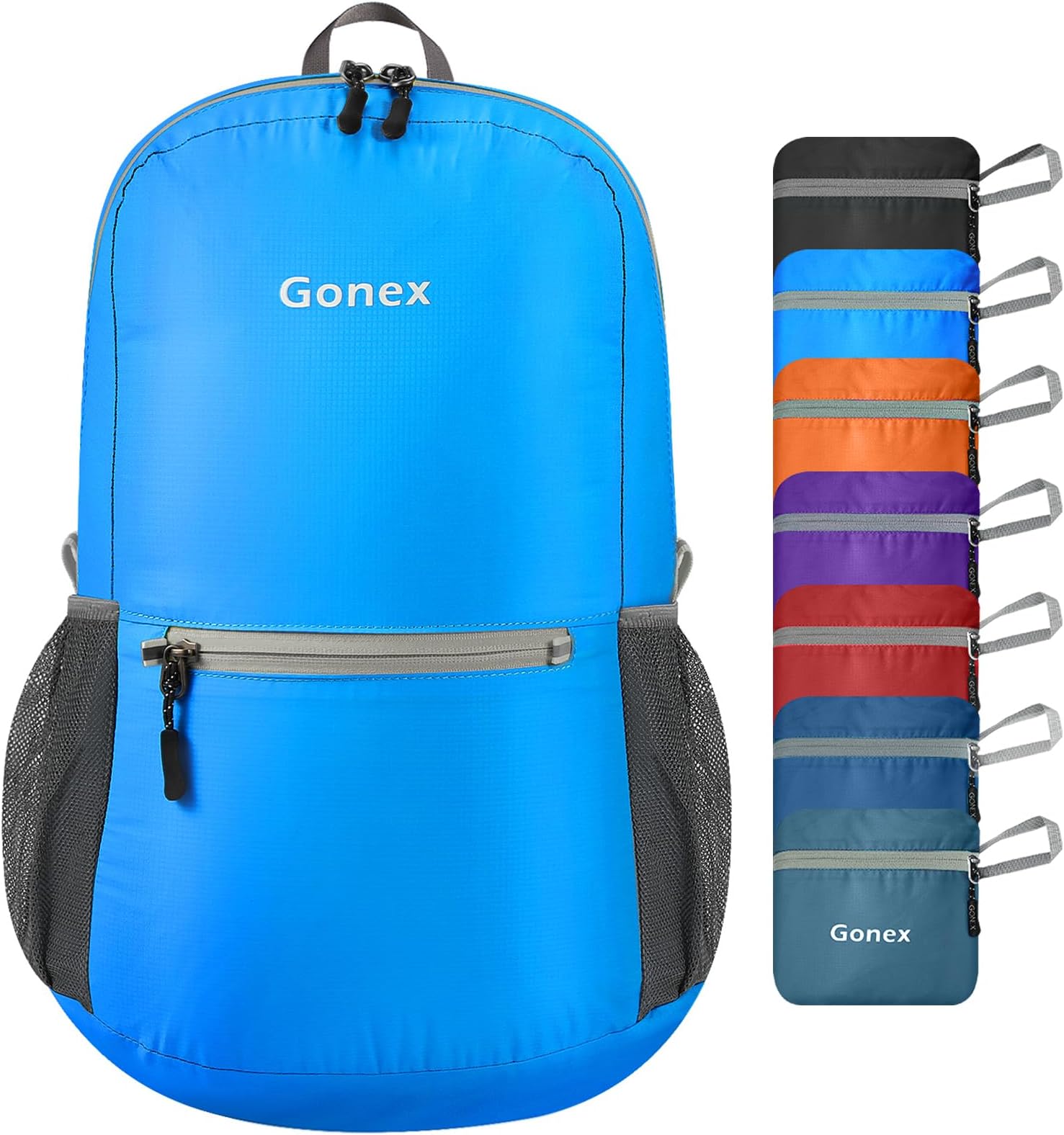 Ultra Lightweight Packable Backpack Hiking Daypack Handy Foldable Camping Outdoor Travel Cycling Backpacking(Blue)