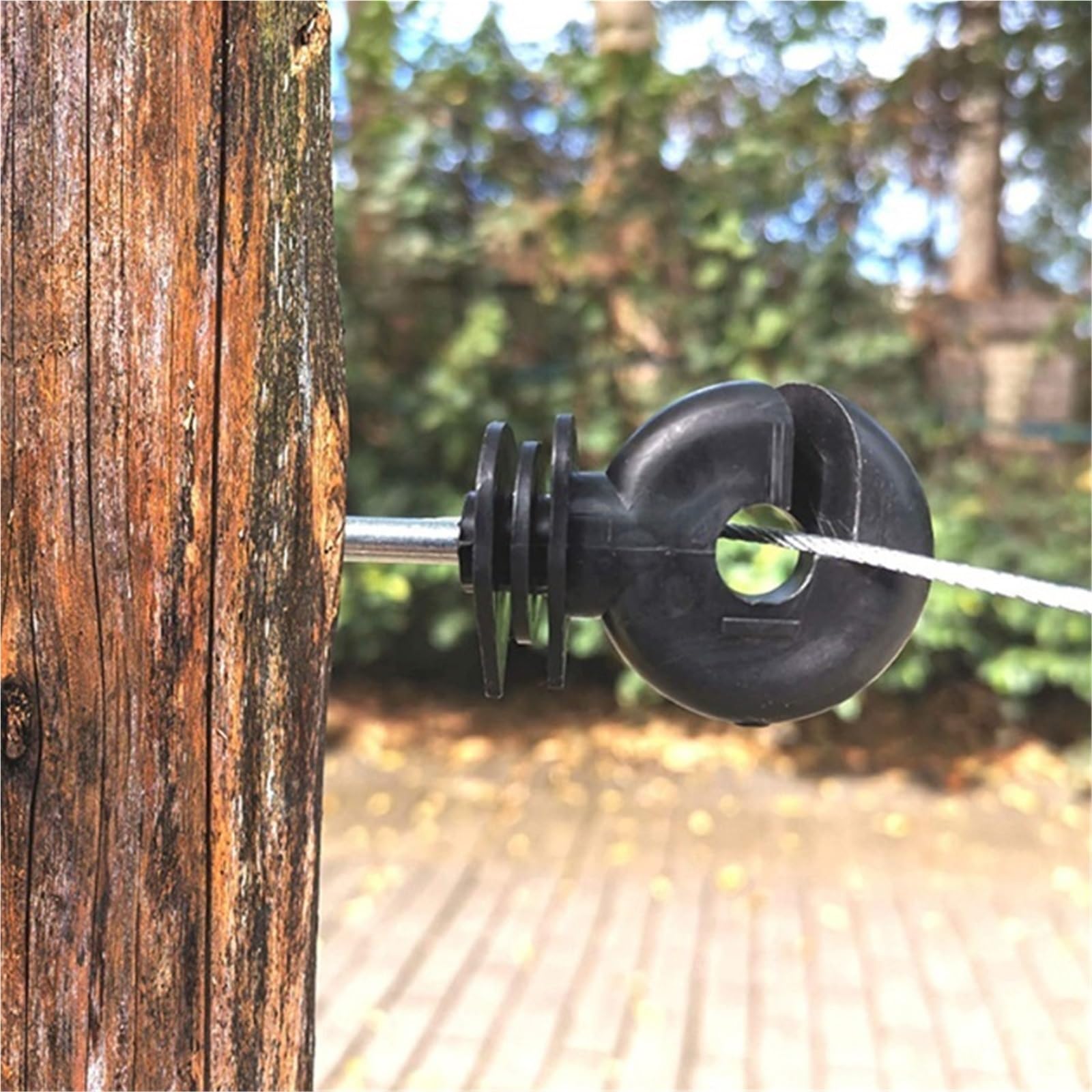 Isolatori Per Recinto Elettrico Isolanti for recinzioni elettriche da giardino Isolante for pali in legno Chiodo autofilettante for recinzione for bestiame agricolo(30PCS)